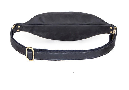 Sac banane en cuir noir homme original