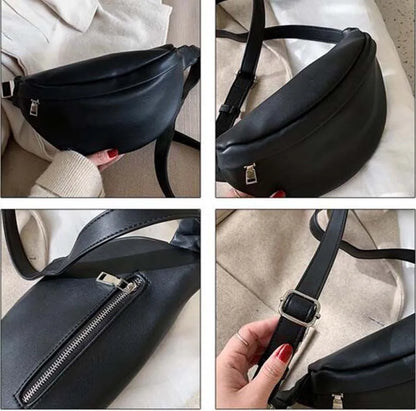 Sac banane en cuir femme