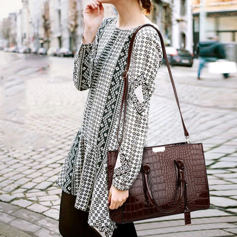 Sac cabas en cuir camel Noir / 34x13x24cm-wine rouge / 34x13x24cm-Marron camel / 34x13x24cm-ShopGET® 