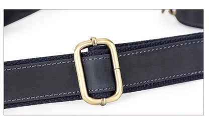 Sac banane en cuir noir homme original