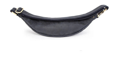 Sac banane en cuir noir homme original