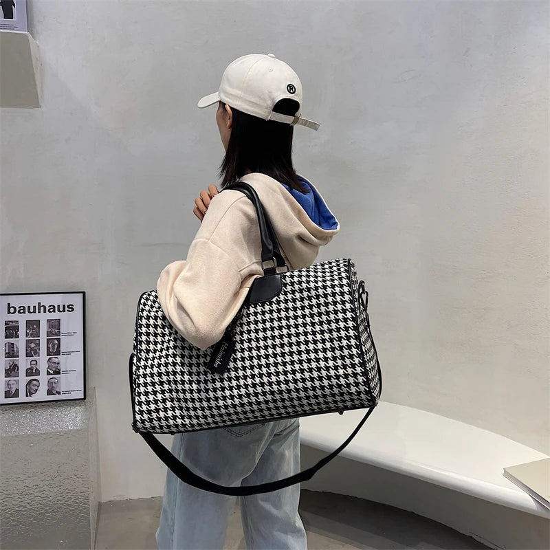 Sac weekend homme / Femme pas cher à décor géométrique Sac Weekend (GRAND)-Sac Weekend (PETIT)-ShopGET® 