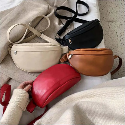 Sac banane en cuir femme