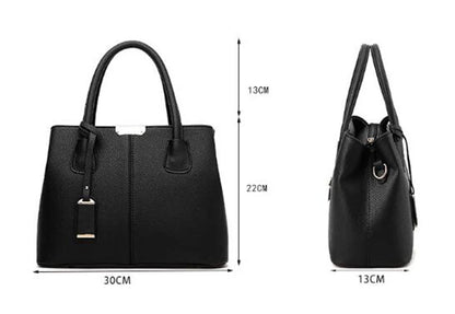 Sac cabas en cuir vintage Pourpre / 30x13x22cm-Rose / 30x13x22cm-Beige / 30x13x22cm-wine rouge / 30x13x22cm-Noir / 30x13x22cm-Gris / 30x13x22cm-Bleu / 30x13x22cm-ShopGET® 