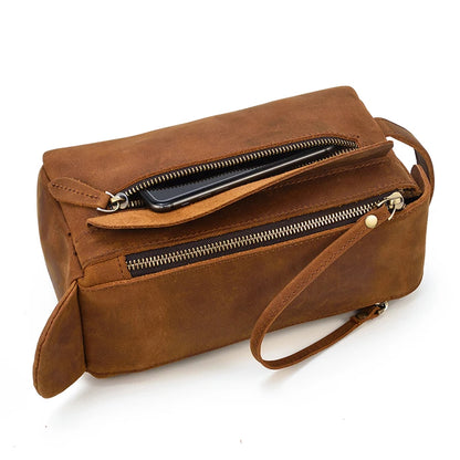 Trousse de toilette homme cuir luxe - ShopGET®