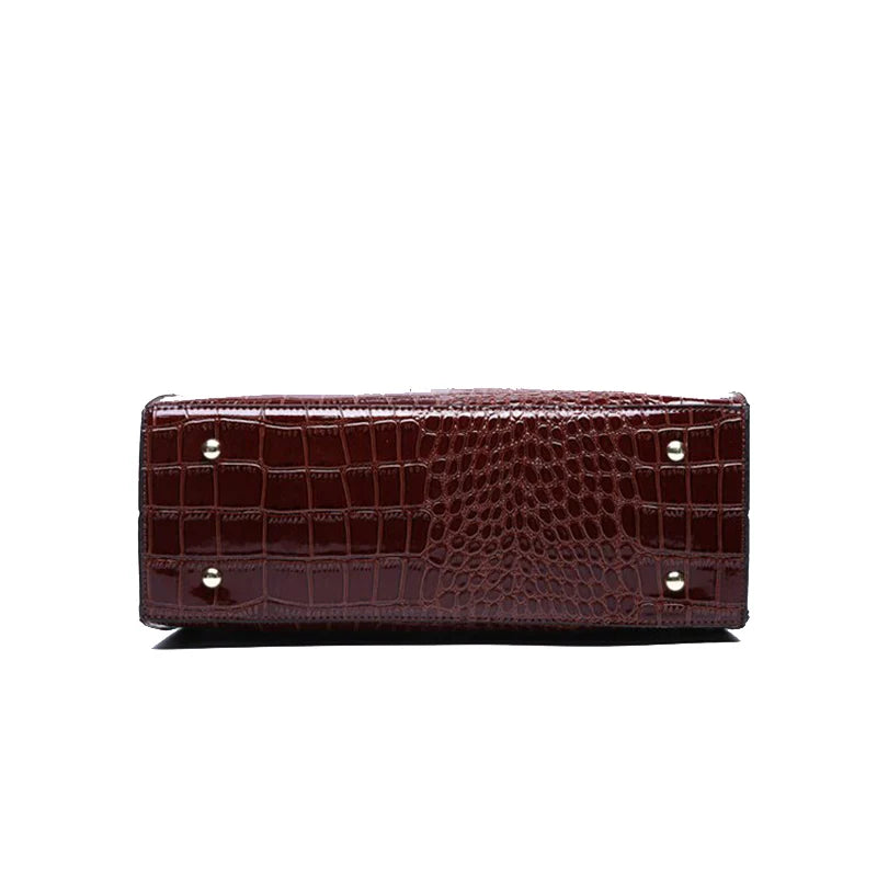 Sac cabas en cuir camel Noir / 34x13x24cm-wine rouge / 34x13x24cm-Marron camel / 34x13x24cm-ShopGET® 