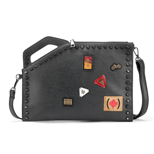 Pochette homme cuir bandoulière Noir-ShopGET® 