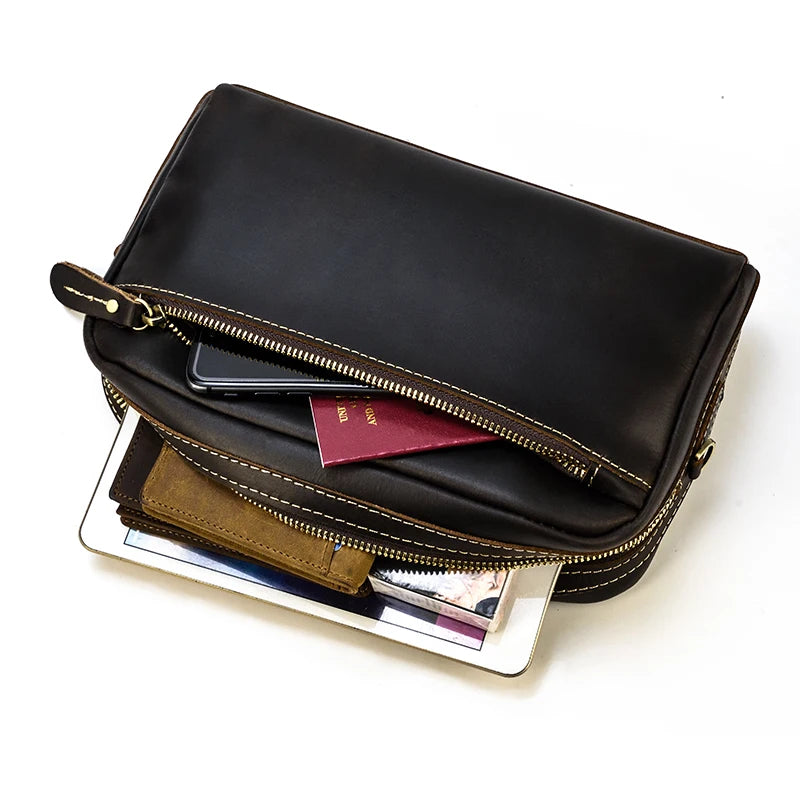 Trousse de toilette homme cuir luxe