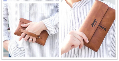 Pochette homme pas cher jeep Marron-Kaki-Noir-ShopGET® 