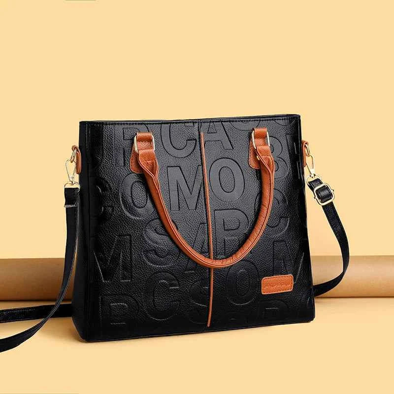 Sac cabas femme noir cuir Rouge / 31cm x 10cm x 29cm-Jaune / 31cm x 10cm x 29cm-ShopGET® 