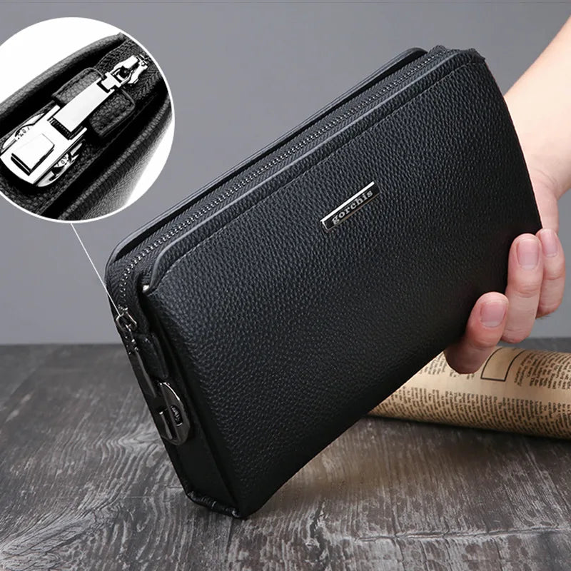 Pochette homme tendance Marron / 23cm x 14cm x 5.5cm-Noir / 23cm x 14cm x 5.5cm-ShopGET® 