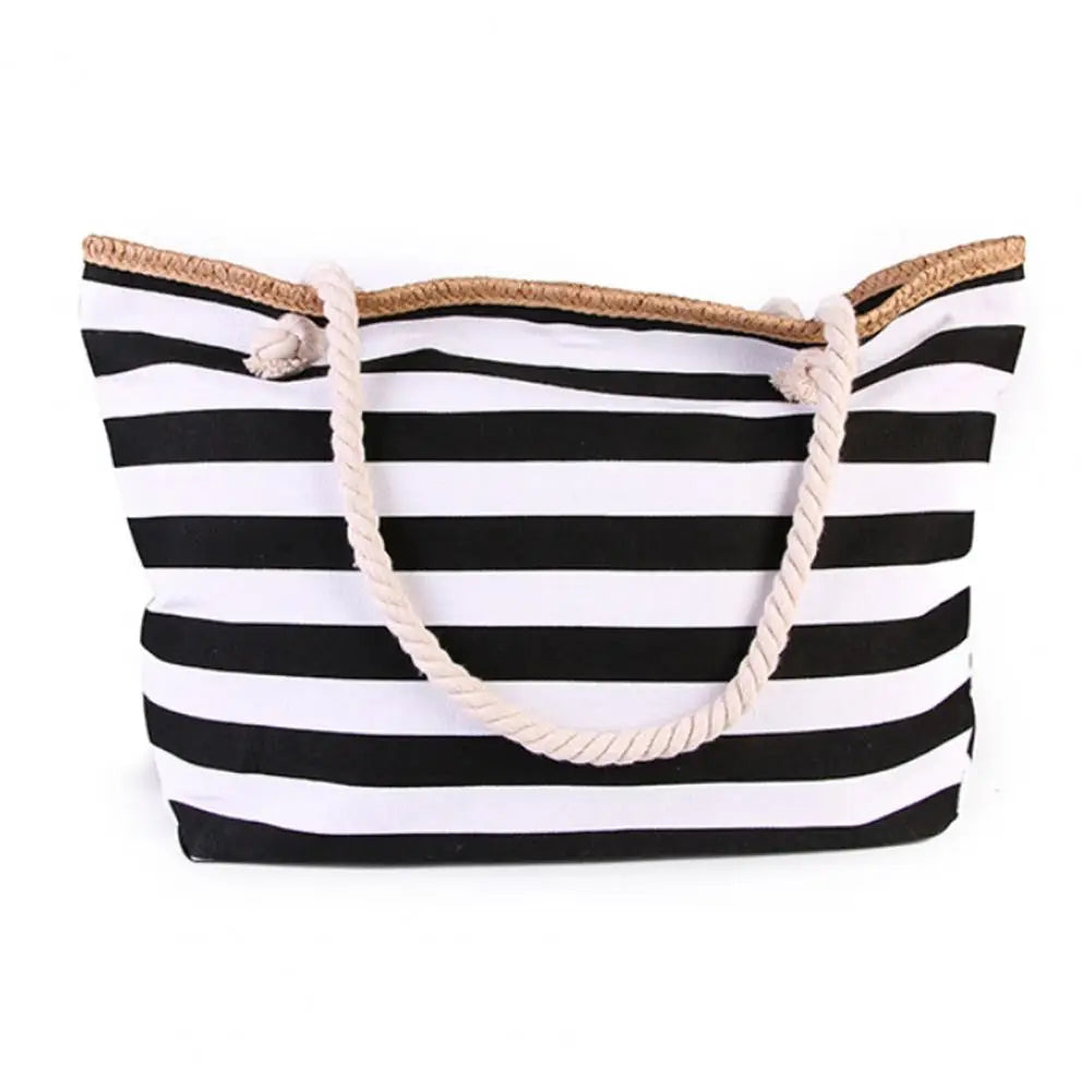 Cabas sac canvas Noir-Rose-Bleu-ShopGET® 