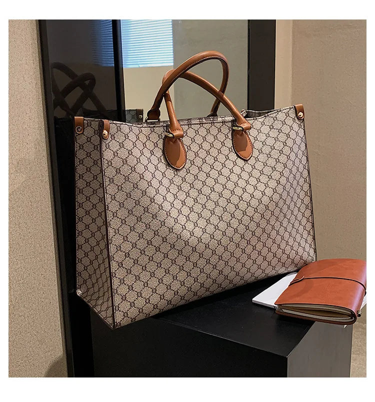 Sac cabas femme mignon luxury Beige-Pourpre-Rose-Bleu-Blanc-Gris-Café-Café B-Marron-ShopGET® 