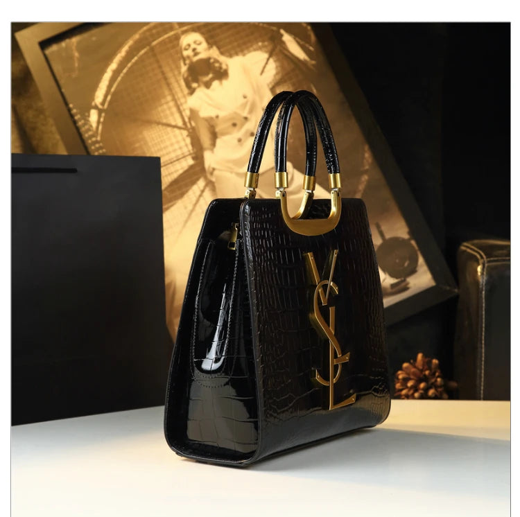 Sac cabas femme vsl BX54 Noir-Burgundy-ShopGET® 