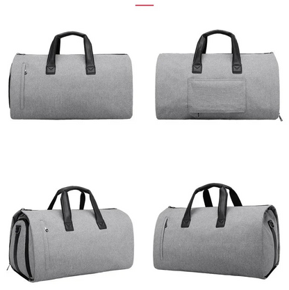 Grand sac weekend à bandoulière Gris-Noir-Gris Sombre-ShopGET® 