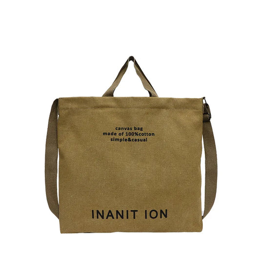 Sac de courses Japonaise Canvas Marron-kaki-Vert-Noir-Gris-ShopGET® 