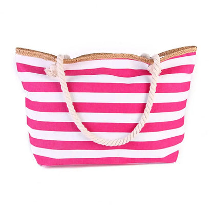 Cabas sac canvas Noir-Rose-Bleu-ShopGET® 