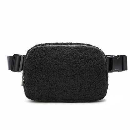 Sac banane velours kaki ceinture