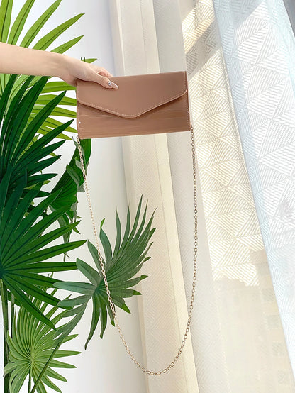 Pochette femme bandoulière minimaliste Kaki-Noir-Blanc-ShopGET® 