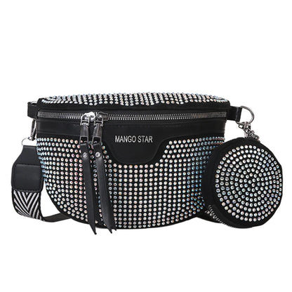 Sac banane femme noir cuir - ShopGET®