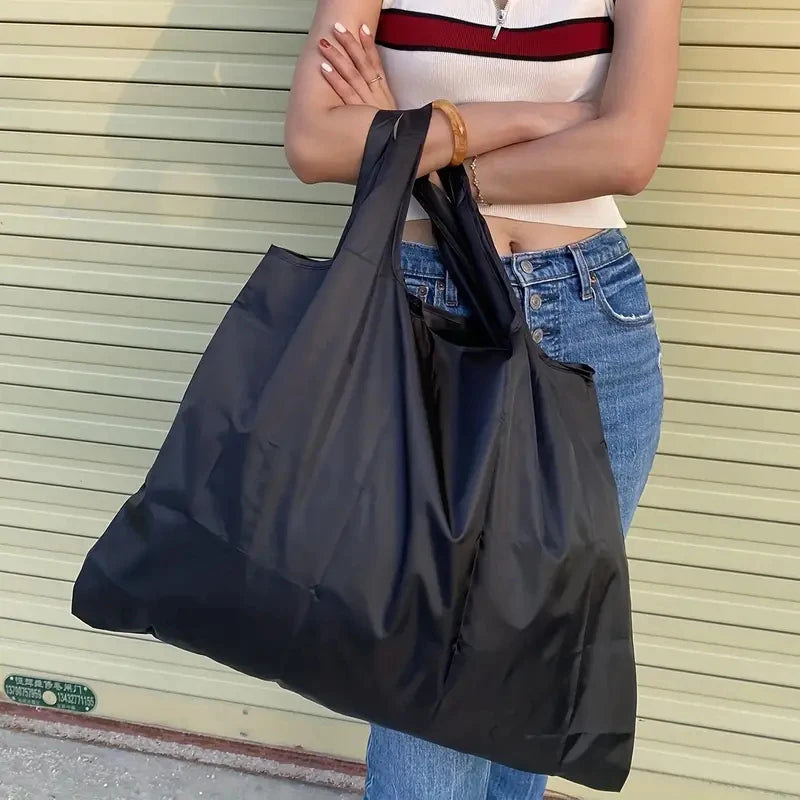 Sac de courses waterproof Noir-Floral pourpre-Orange floral-ShopGET® 