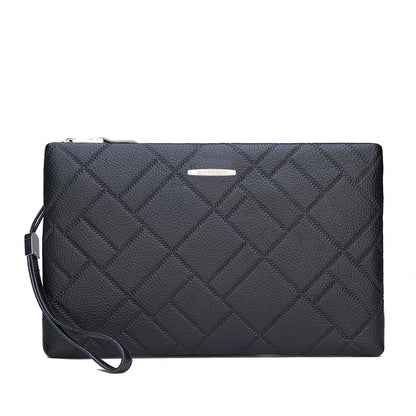 Pochette homme cuir luxe Marron A / 28 x 2.5 x 17cm-Marron B / 28 x 2.5 x 17cm-Noir A / 28 x 2.5 x 17cm-Noir B / 28 x 2.5 x 17cm-ShopGET® 