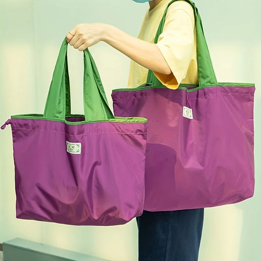 Sac de courses large de couleur pourpre Vert-Small / OFFERTE-Pourpre-Small / OFFERTE-Noir-Small / OFFERTE-Bleu-Small / OFFERTE-Vert-Large / OFFERTE-Pourpre-Large / OFFERTE-Noir-Large / OFFERTE-Bleu-Large / OFFERTE-ShopGET® 