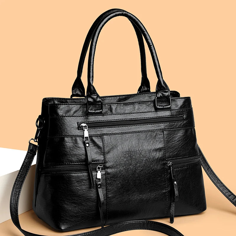 Sac cabas femme rectangulaire Gris-Marron-Jaune-Noir-ShopGET® 