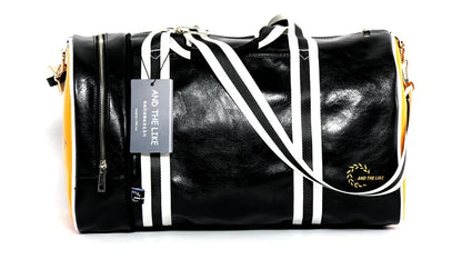 Sac polochon voyage femme original Noir-Noir Jaune-Bordeau-Bleu-ShopGET® 