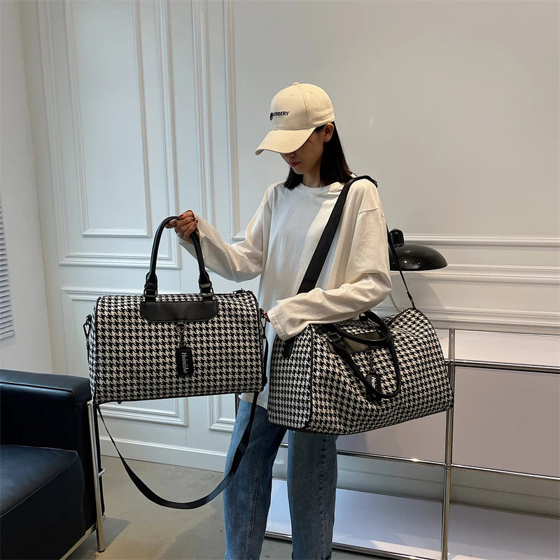 Sac weekend homme / Femme pas cher à décor géométrique Sac Weekend (GRAND)-Sac Weekend (PETIT)-ShopGET® 