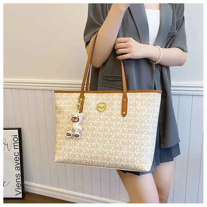 Sac cabas femme voyage de luxe Marron / 44x29x13cm / Offerte-Blanc / 44x29x13cm / Offerte-ShopGET® 