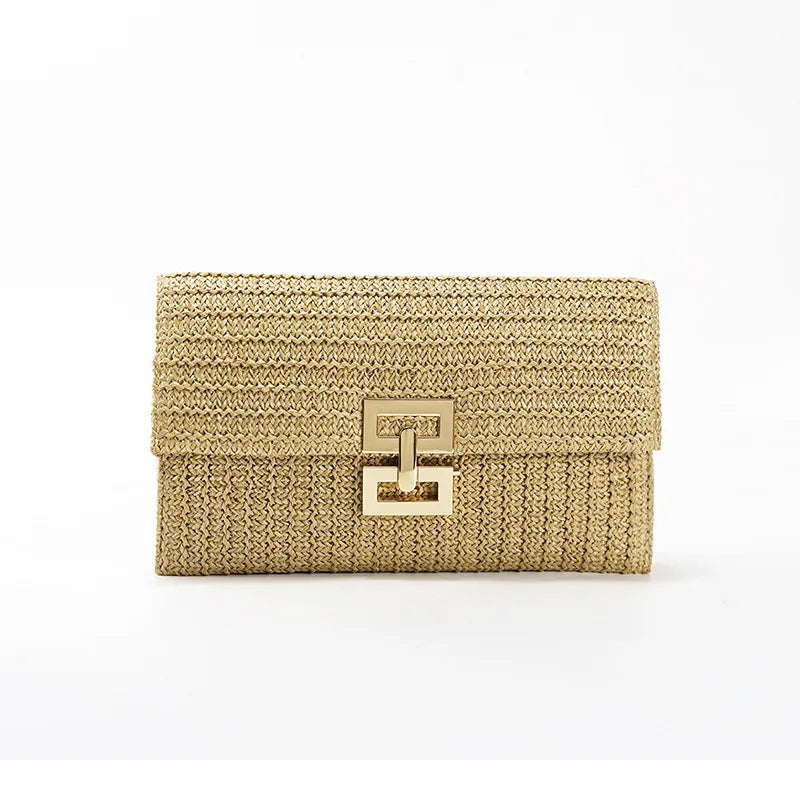 Pochette en tissu bohème Sac à chaine-Multicolore-Apricot-ShopGET® 