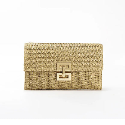 Pochette en tissu bohème Sac à chaine-Multicolore-Apricot-ShopGET® 