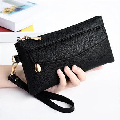 Pochette femme de ville Noir-Rouge-Marron-Vert-Beige-Camel-Rose-ShopGET® 