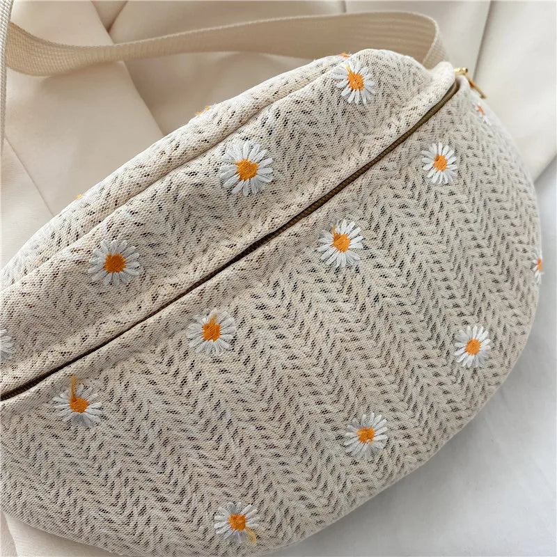 Sac banane femme paille fleurs - ShopGET®