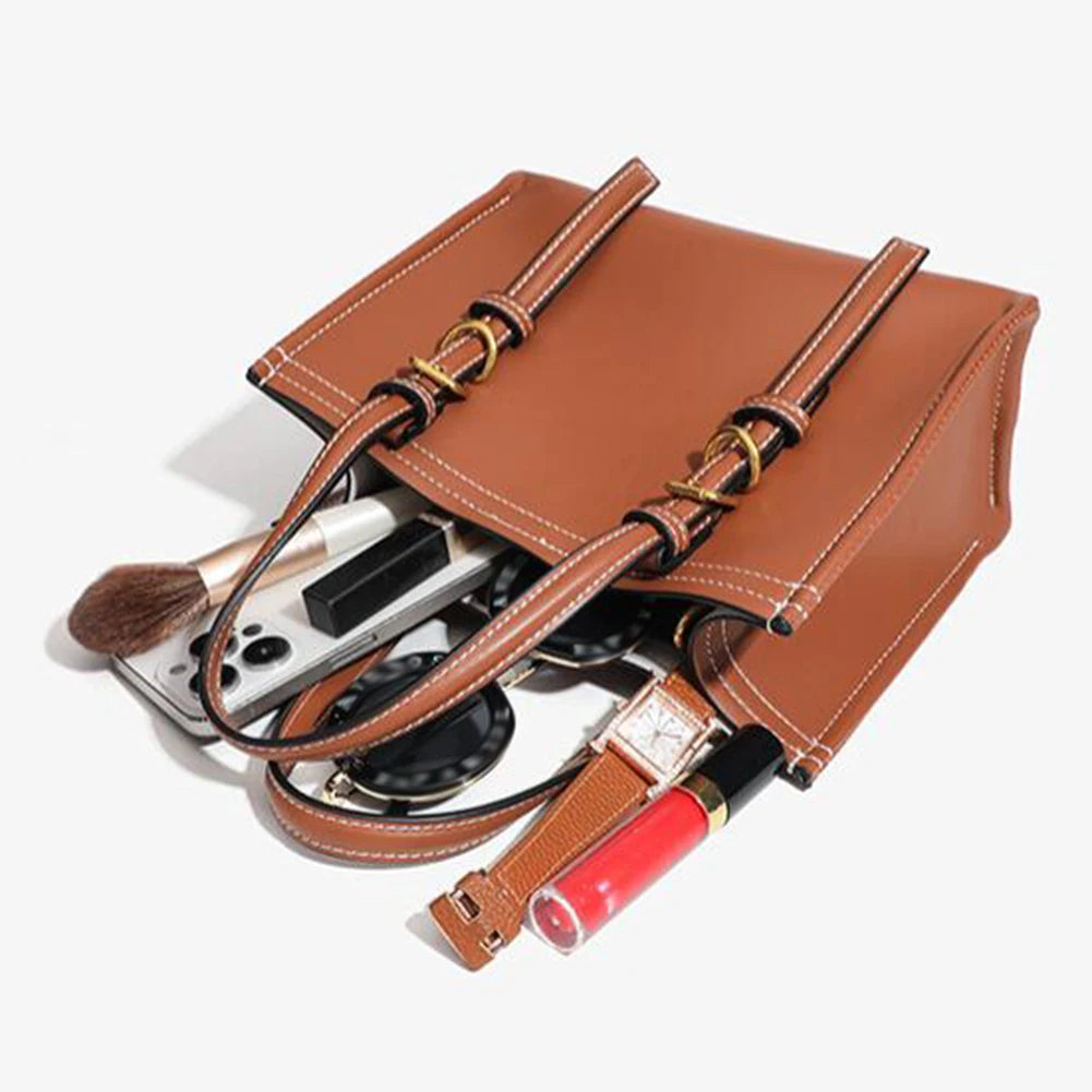 Grand sac cabas en cuir noir Noir / OFFERTE-Beige / OFFERTE-Marron / OFFERTE-ShopGET® 