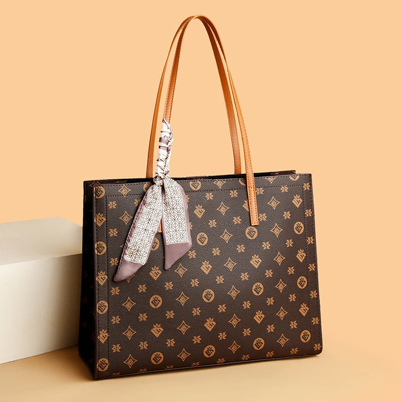 Sac cabas noir luxe en cuir Beige / 36x12x28cm-Noir / 36x12x28cm-Marron / 36x12x28cm-ShopGET® 