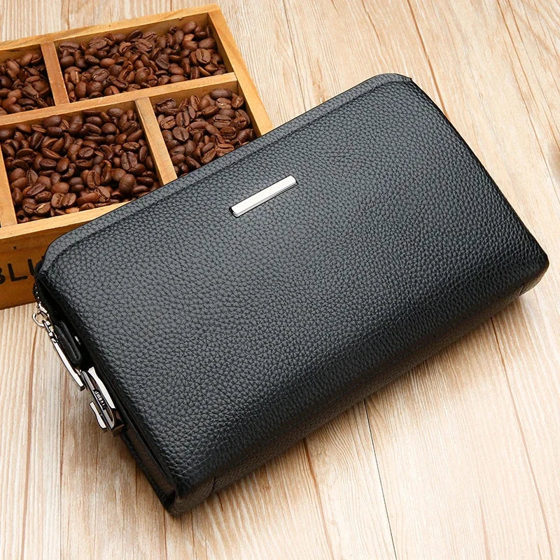 Pochette homme tendance Marron / 23cm x 14cm x 5.5cm-Noir / 23cm x 14cm x 5.5cm-ShopGET® 