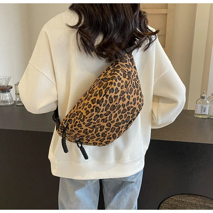 Sac banane bandoulière léopard