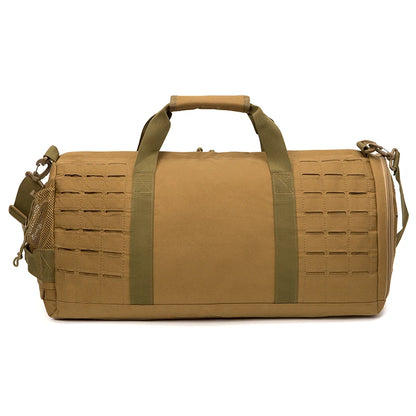 Sac weekend homme tactique Marron-Vert-Noir-ShopGET® 