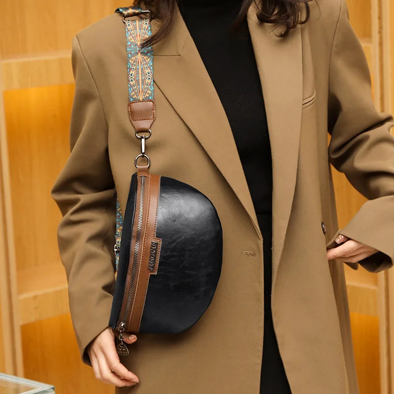 Sac banane femme cuir brillant - ShopGET®