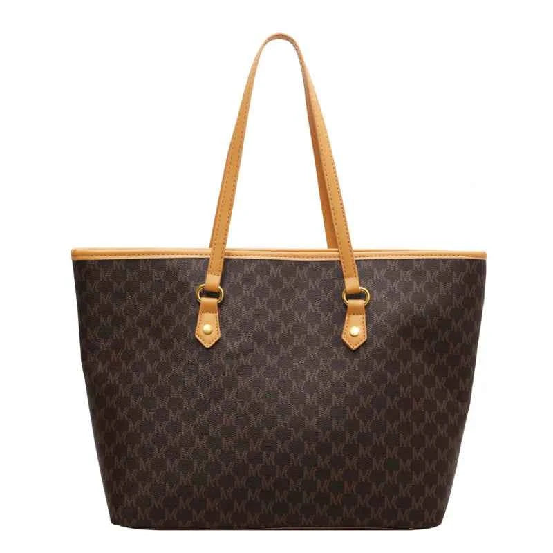 Grand sac cabas femme cuir Beige-Marron-Noir-Shopget 