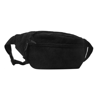 Sac banane velours noir pour femme