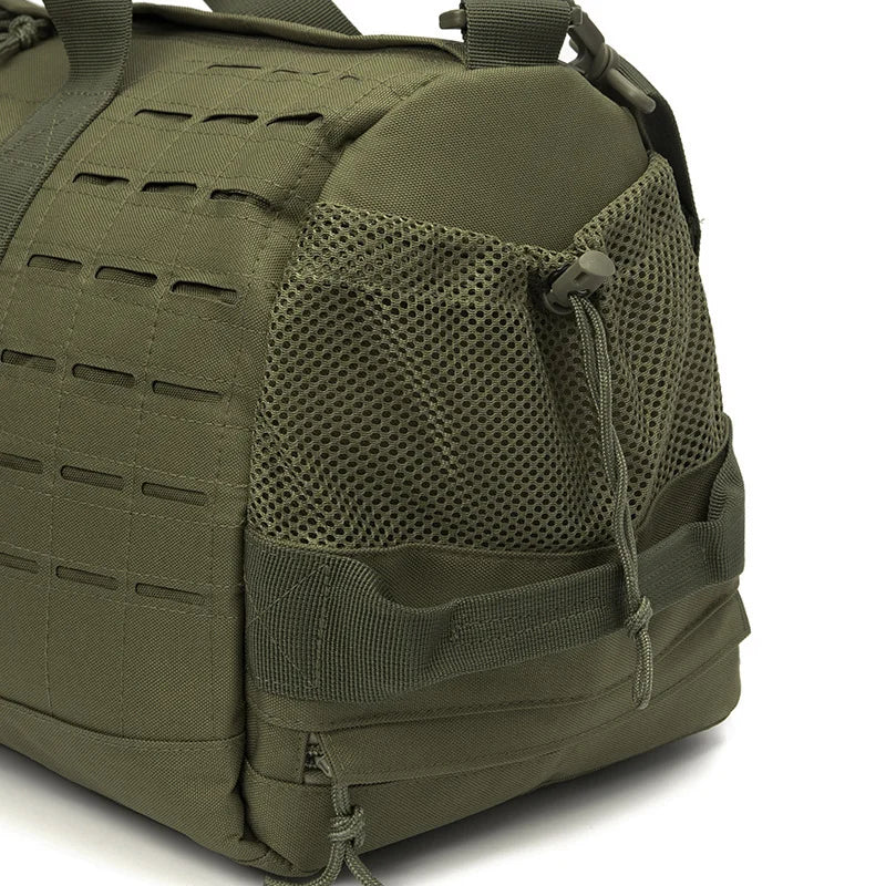 Sac weekend homme tactique Marron-Vert-Noir-ShopGET® 
