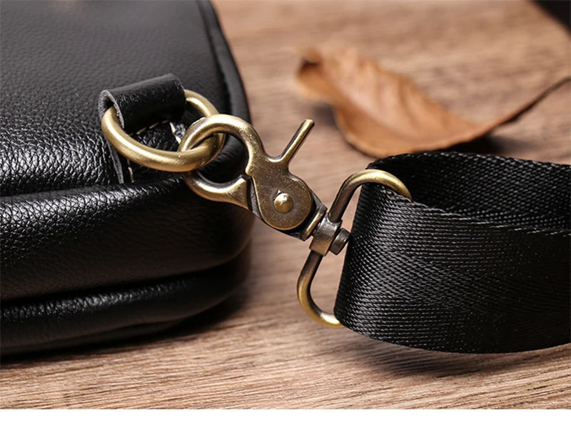 Petit sac banane  cuir peau de vache homme - ShopGET®