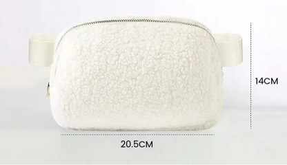 Sac banane velours kaki ceinture