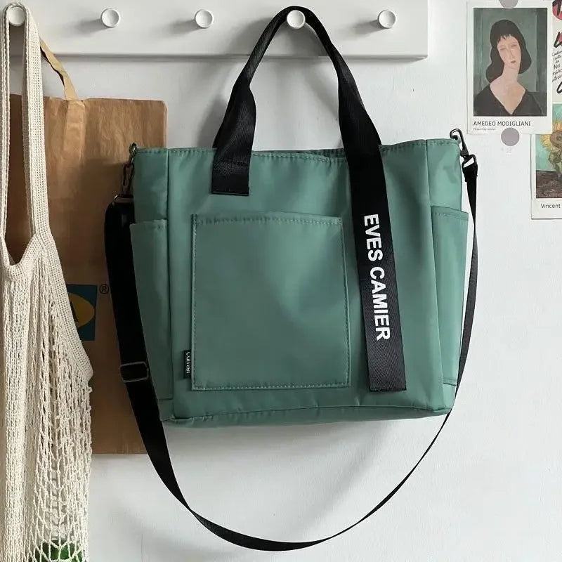 sac cabas tissu noir et blanc Vert-Beige-Bleu-Noir-ShopGET® 