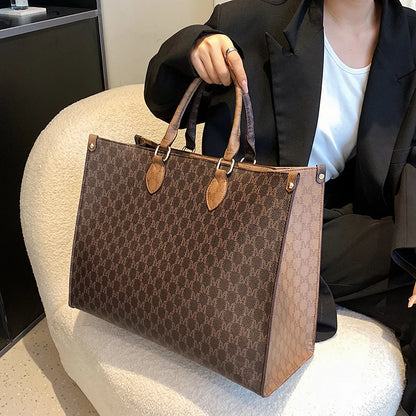 Sac cabas femme mignon luxury Beige-Pourpre-Rose-Bleu-Blanc-Gris-Café-Café B-Marron-ShopGET® 