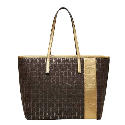 Sac cabas femme pour les cours Beige Bleu-Marron OR-Noir Argenté-Beige-Shopget 