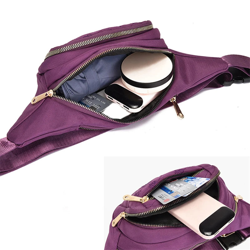 Sac banane femme en tissu solide - ShopGET®